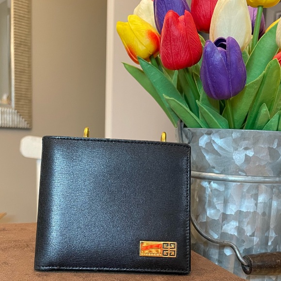 Givenchy black leather wallet